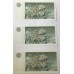SCOTLAND 1983 . ONE 1 POUND BANKNOTES . CONSECUTIVE TRIO
